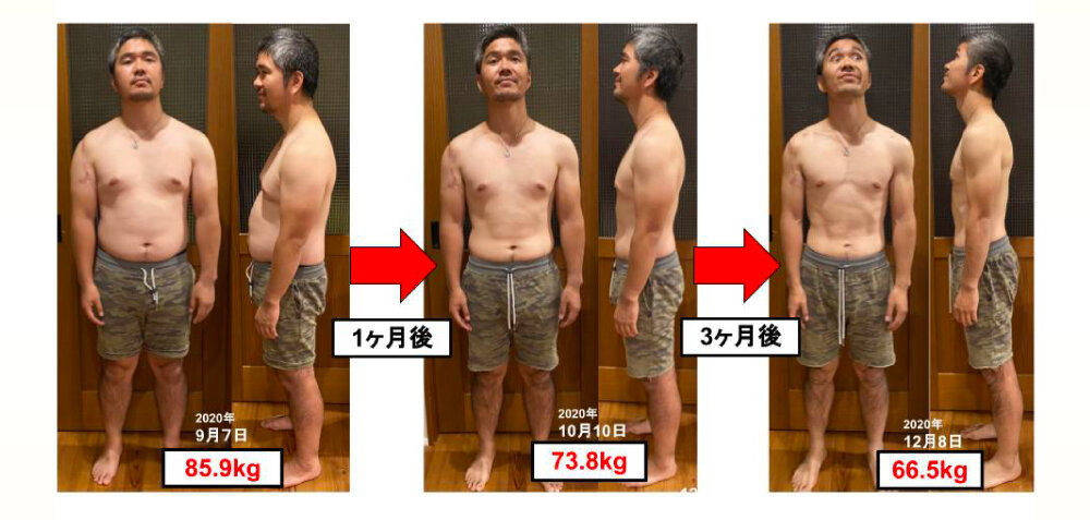 佐賀リカバリング整体ダイエットは男性、女性、年齢関係なく痩せれます。写真はその証拠です。