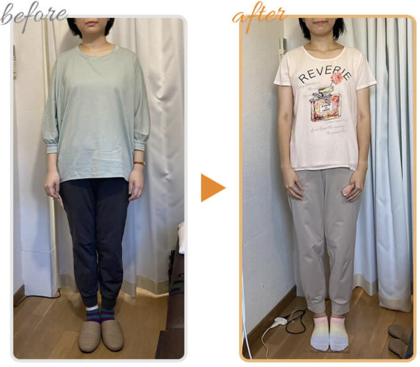 佐賀リカバリング整体院　40代以降のダイエットが評判　お客様の変化の写真