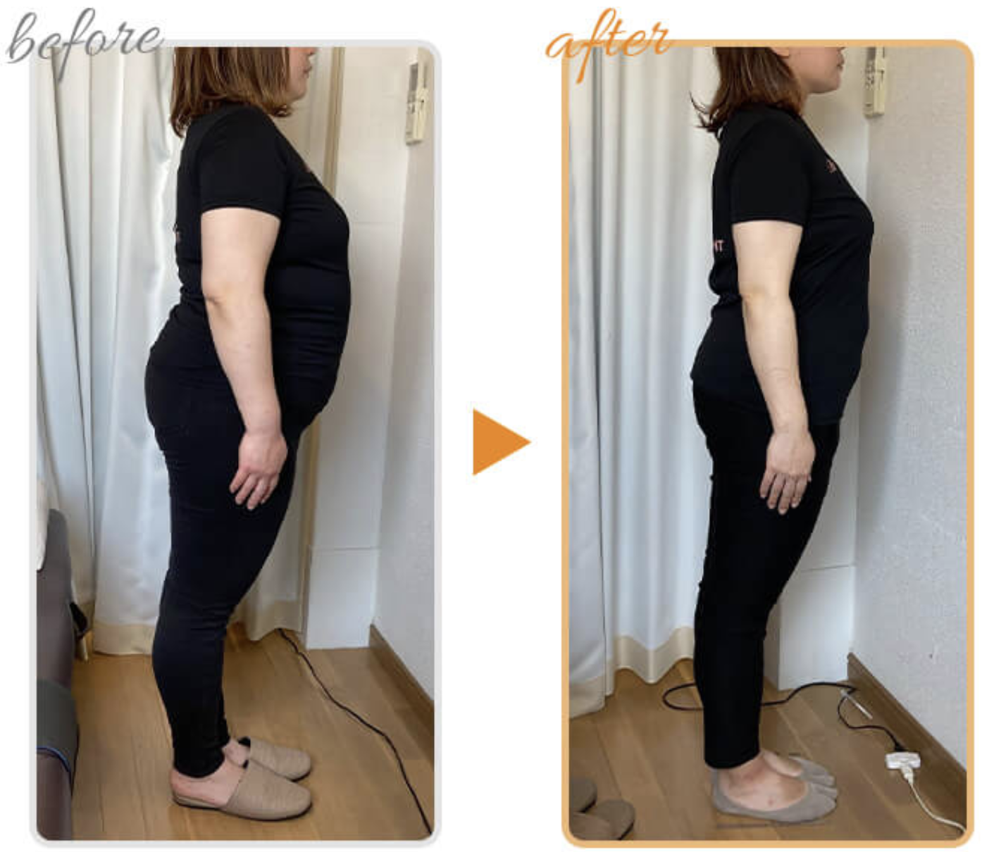 佐賀リカバリング整体院　40代以降のダイエットが評判　お客様の変化の写真