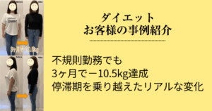 不規則勤務でも 3ヶ月で−10.5kg達成 停滞期を乗り越えたリアルな変化